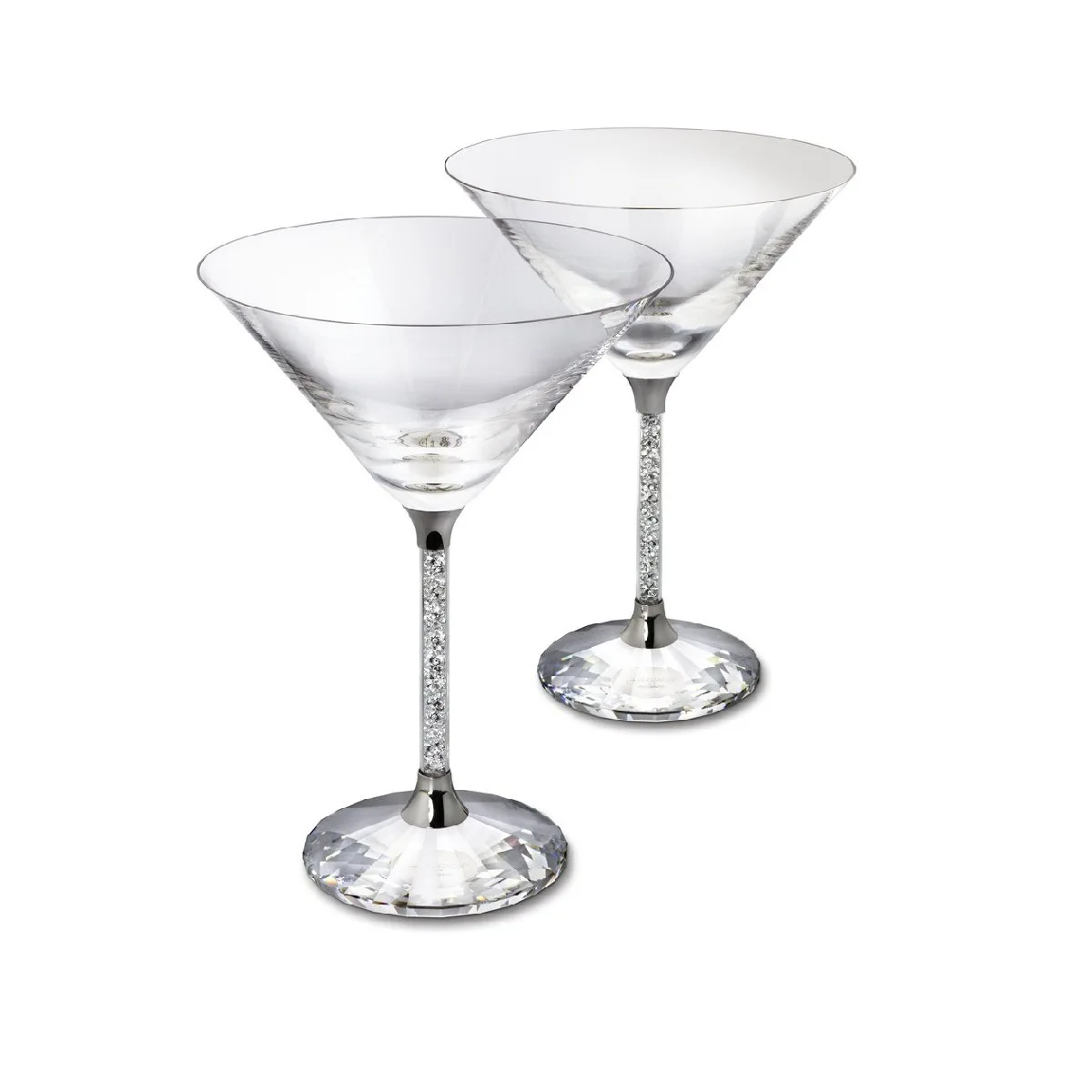

Customizable Diamond Filled Crystal Wine Glass with Diamond Goblet, Champagne Glass, Cocktail Glass with Wine Glass Shelf