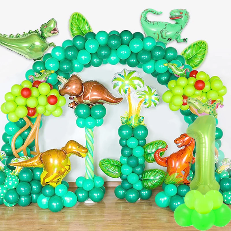 Roar динозавр украшение вечерние воздушные шары будет один вечеринка для мальчика