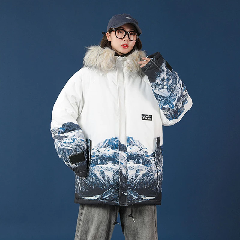 Разборчивого 2020 зимняя куртка женские парки с большим меховым капюшоном на