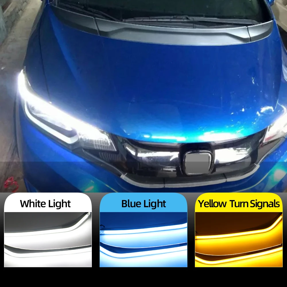 2 шт. светодиодные дневные ходовые огни светильник желтый указатель поворота