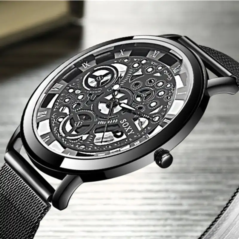 Часы наручные мужские кварцевые классические модные брендовые аналоговые из