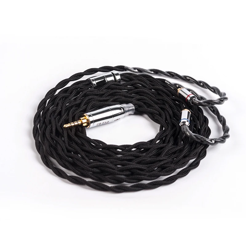 MMCX2.5 KBEAR 4 ядра 7N один кристалл медный кабель 2,5/3,5/4,4 мм с MMCX/2pin/QDC TFZ для KZ ZS10 ZSN Pro ZSX BLON BL-03 V90 BA5 - Цвет: MMCX2.5