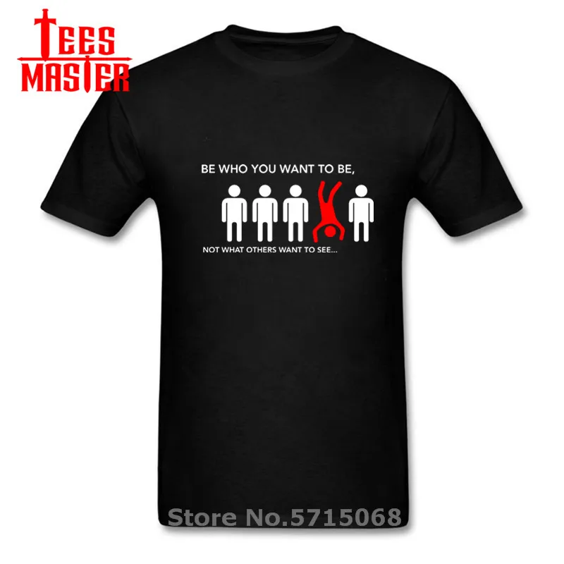 Забавные мужские футболки с буквенным принтом быть кем вы хотите не то что другие