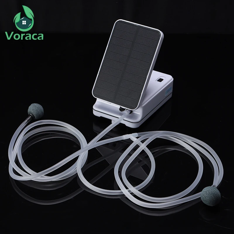 Мощный воздушный насос кислородный для аквариума портативные на солнечных