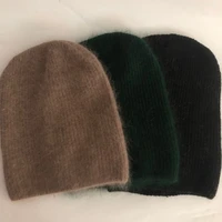 casual new winter hats solid wool warm beanies hats for women spring fashion rabbit fur skullies beanies hats caps for men women