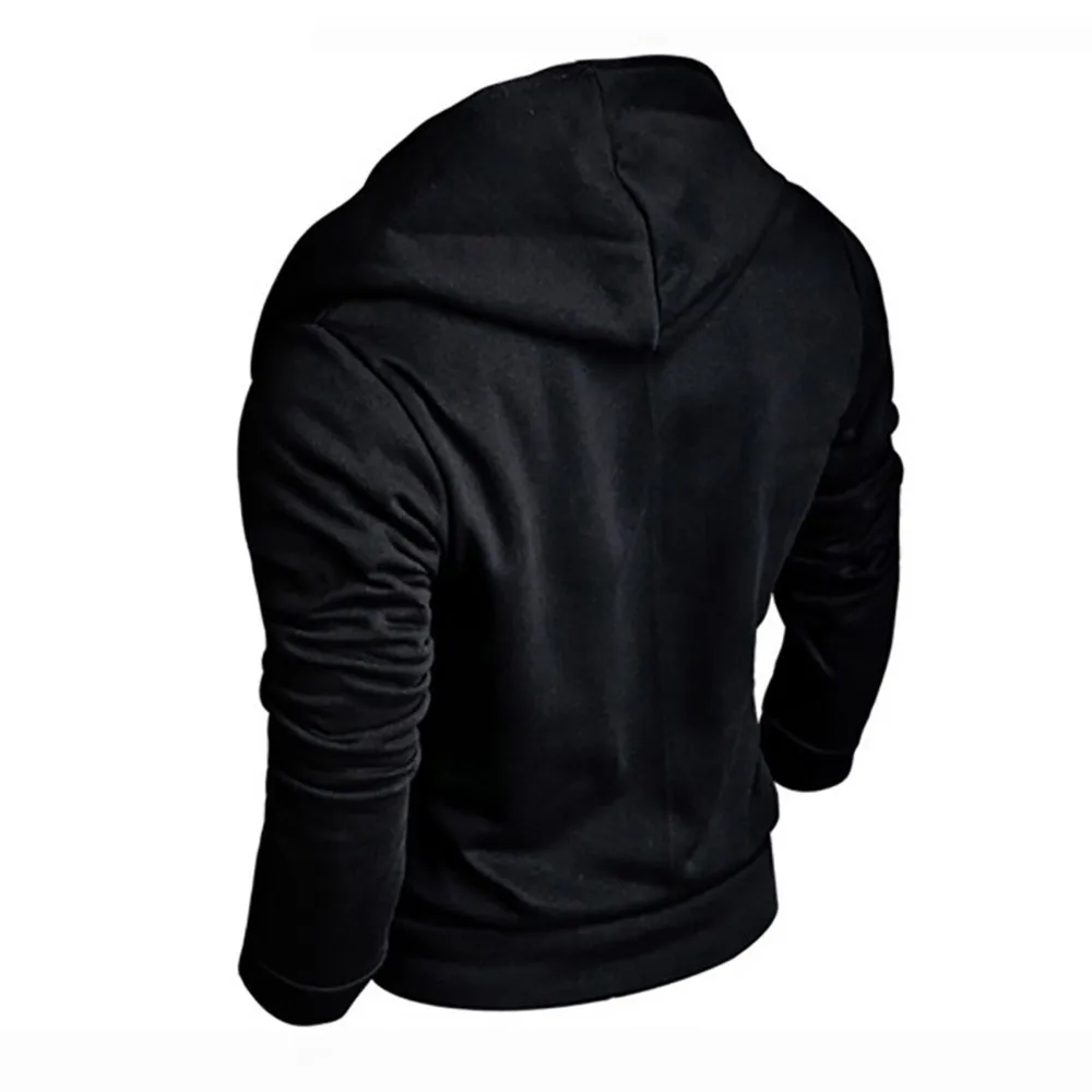 

Harajuku Men's Clothing Casual Long Sleeve Hoodie Zipper Solid Outwear Tops Blouse Sweatshirt Moletom Pelucia Moletom Sudaderas