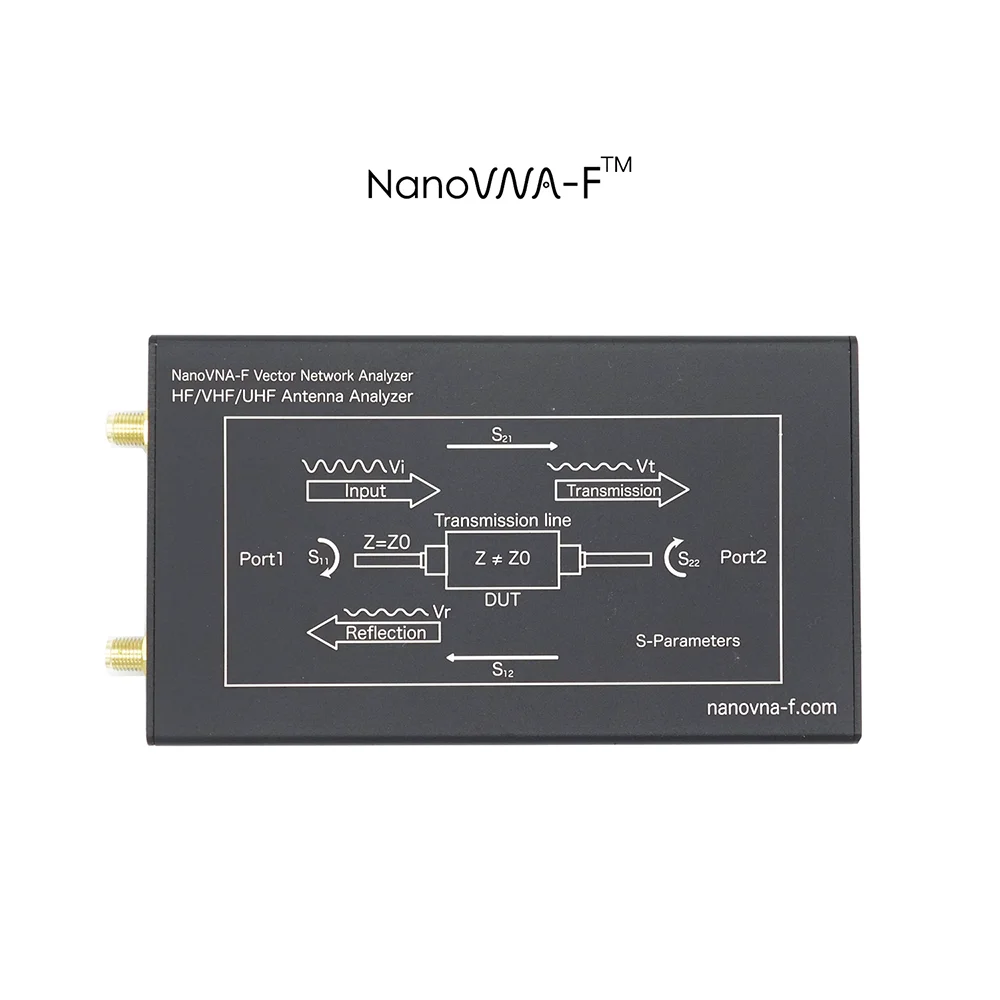 NanoVNA-F обновленная версия 4,3 дюймов ips TFT lcd HF VHF UV векторный сетевой анализатор 50 k-1 ГГц 5000ма батарея