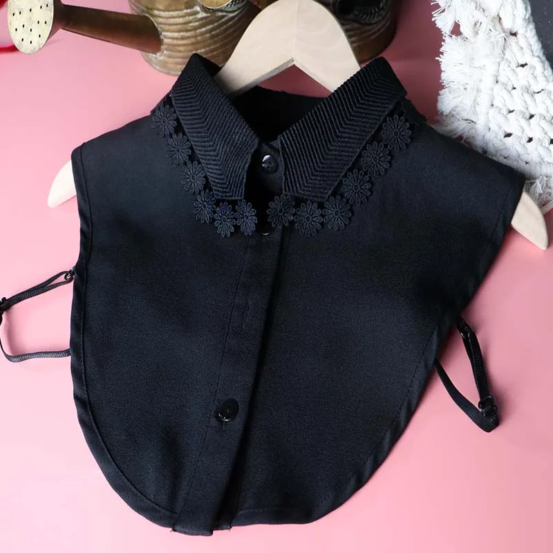 Галстук бабочка свитер DICKEY рубашка аксессуары черный цветок Съемный фальшивый