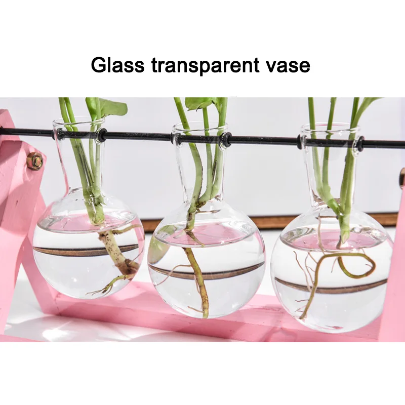 Винтажные стеклянные настольные растения 1 шт. бонсай Цветочная фотоваза с