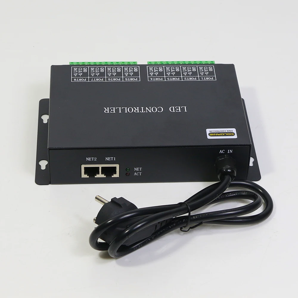 Новый светодиодный пиксельный контроллер H801RC 8192 пикселей 8 выходных портов