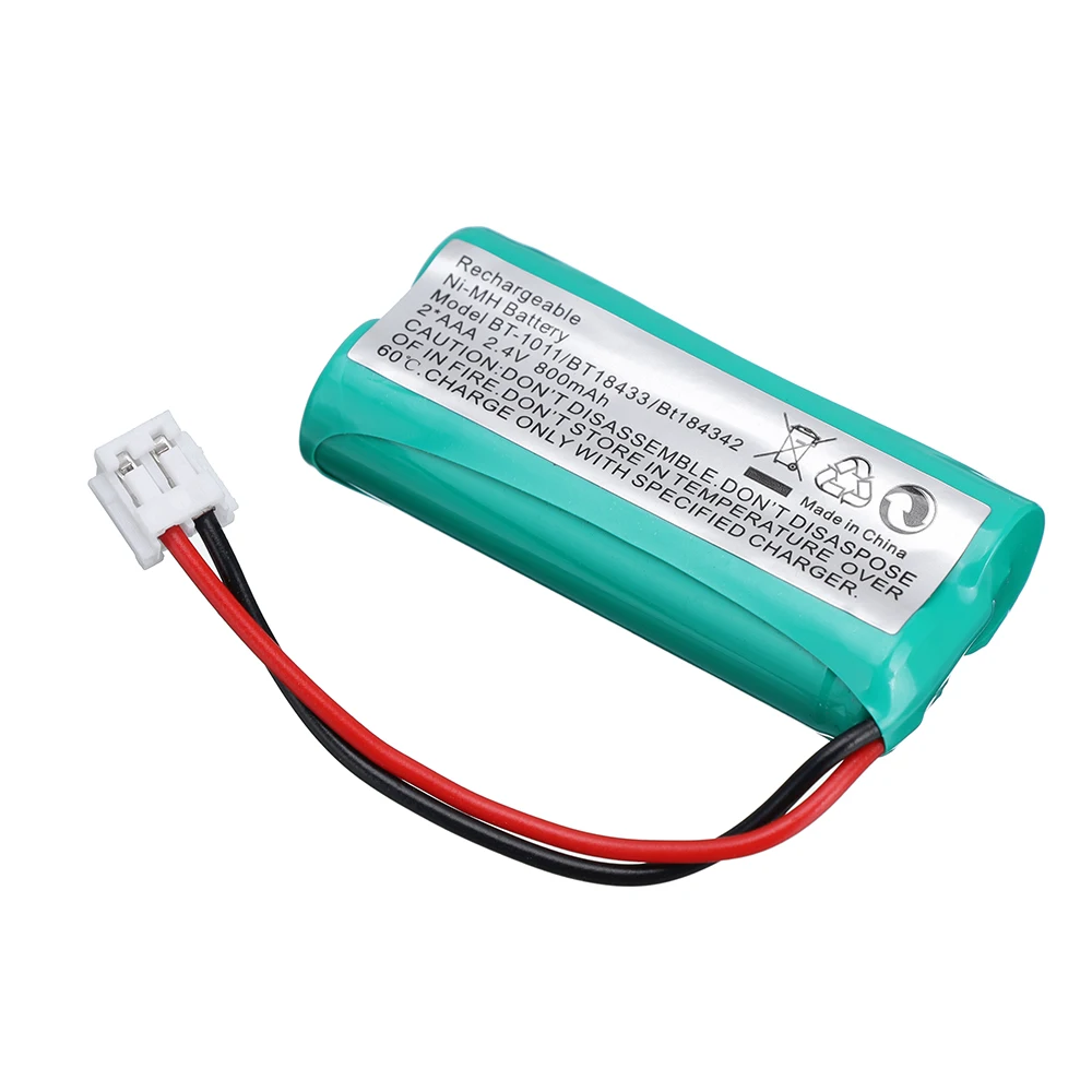 246810pcs 2 4v 2aaa 800mah ni mh battery cordless phone battery for uniden bt 1011 bt 1018 bt101 free global shipping