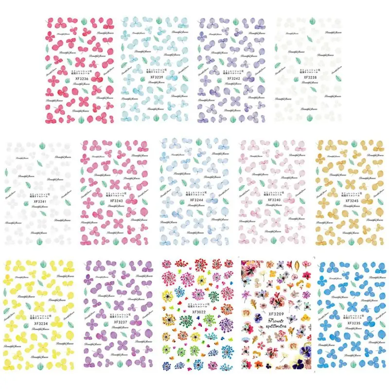 

14Pcs Beautiful Flower Resin Mold Art Fillings Floral Frame Fillers Jewelry DIY 203B