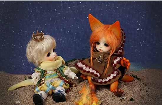 Бесплатный макияж и глаза! Одежда высшего качества 1/8 BJD 16 см кукла с леопардовым