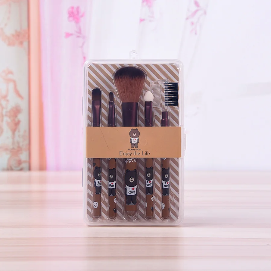 Hello Kit розовый милый набор кистей hello kitty набор косметики набор кистей для макияжа Pincel Maquiagem чистые Кисточки для макияжа Amazon горячая распродажа