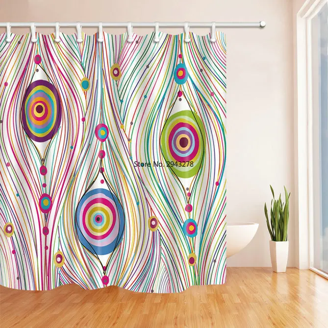 

Хит продаж, модная многофункциональная Водонепроницаемая Антибактериальная занавеска для душа из полиэстера 70 Х70 дюймов (с крючком), беспл...