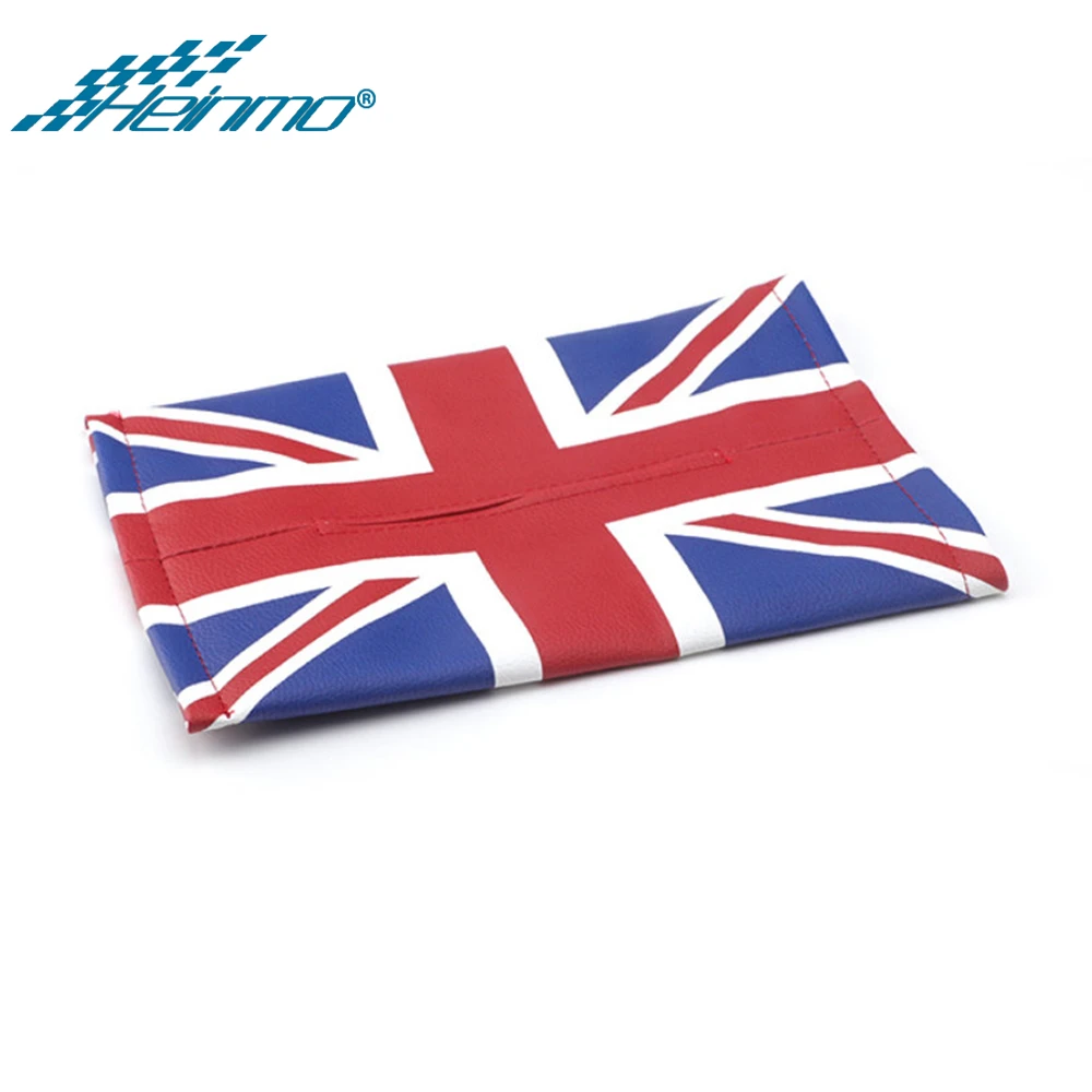Red Union Jack Автомобильная коробка для салфеток, держатель, бумажная сумка для хранения для MINI Countryman R60 F60 для MINI R56 F56 R55 F55 F54 F57 R57 R58 R59 R61 - Название цвета: Red Union Jack