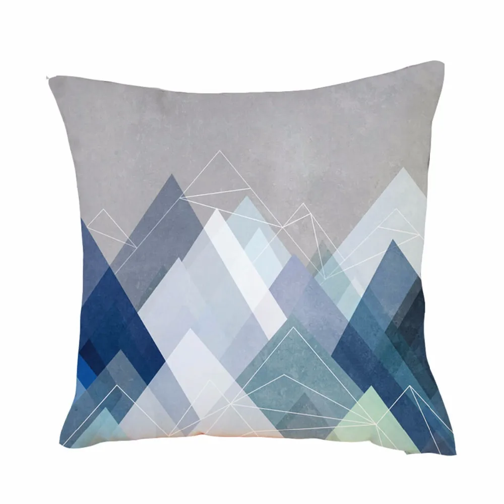 Новый чехол для подушки с геометрическим рисунком LeRadore ткань из кожи персика 45*45