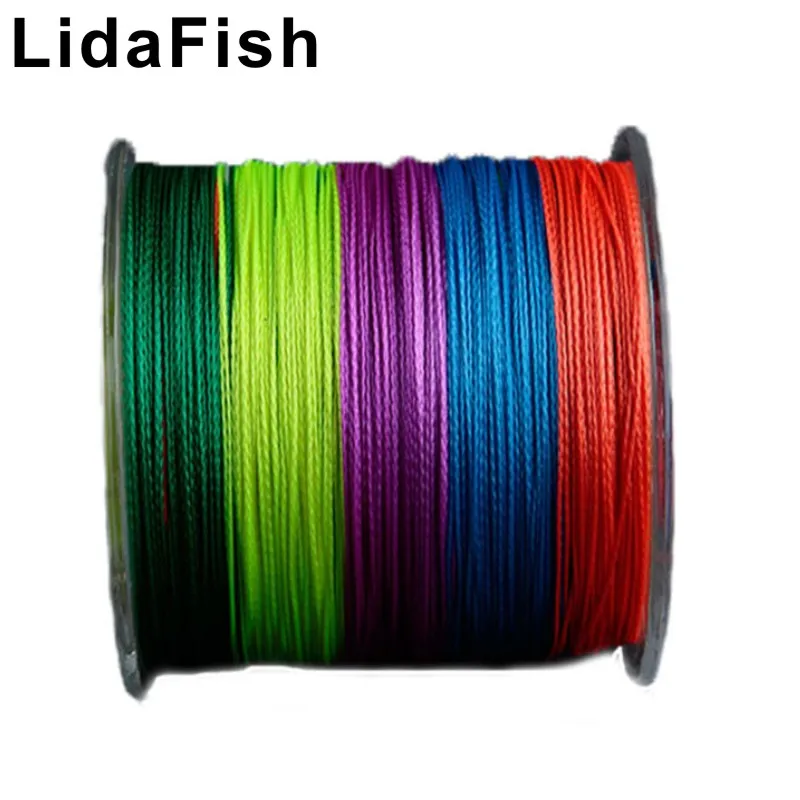 

LidaFish бренд 8 серий семь цветов PE Dali линия лошадиных рыб 100 м LB 12-200 Натяжная 5,5-90,9 кг анти-укуса леска