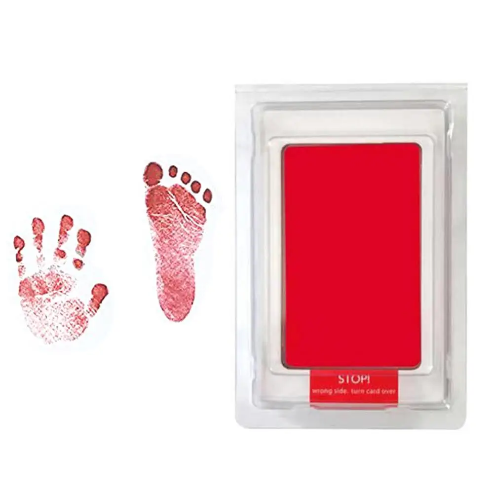 Baby Handprint And Footprint Exquisite Ink Pad For Newborn Boys Girls Handprint And Footprint Impressive Keepsake Stamp images - 1