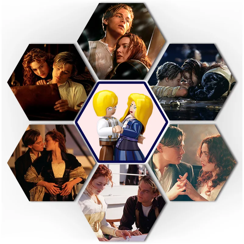 

New 1021pcs Titanic RMS Cruise Ship Building Blocks Model Bricks Titanic Ship Jack Rose Figures Toys