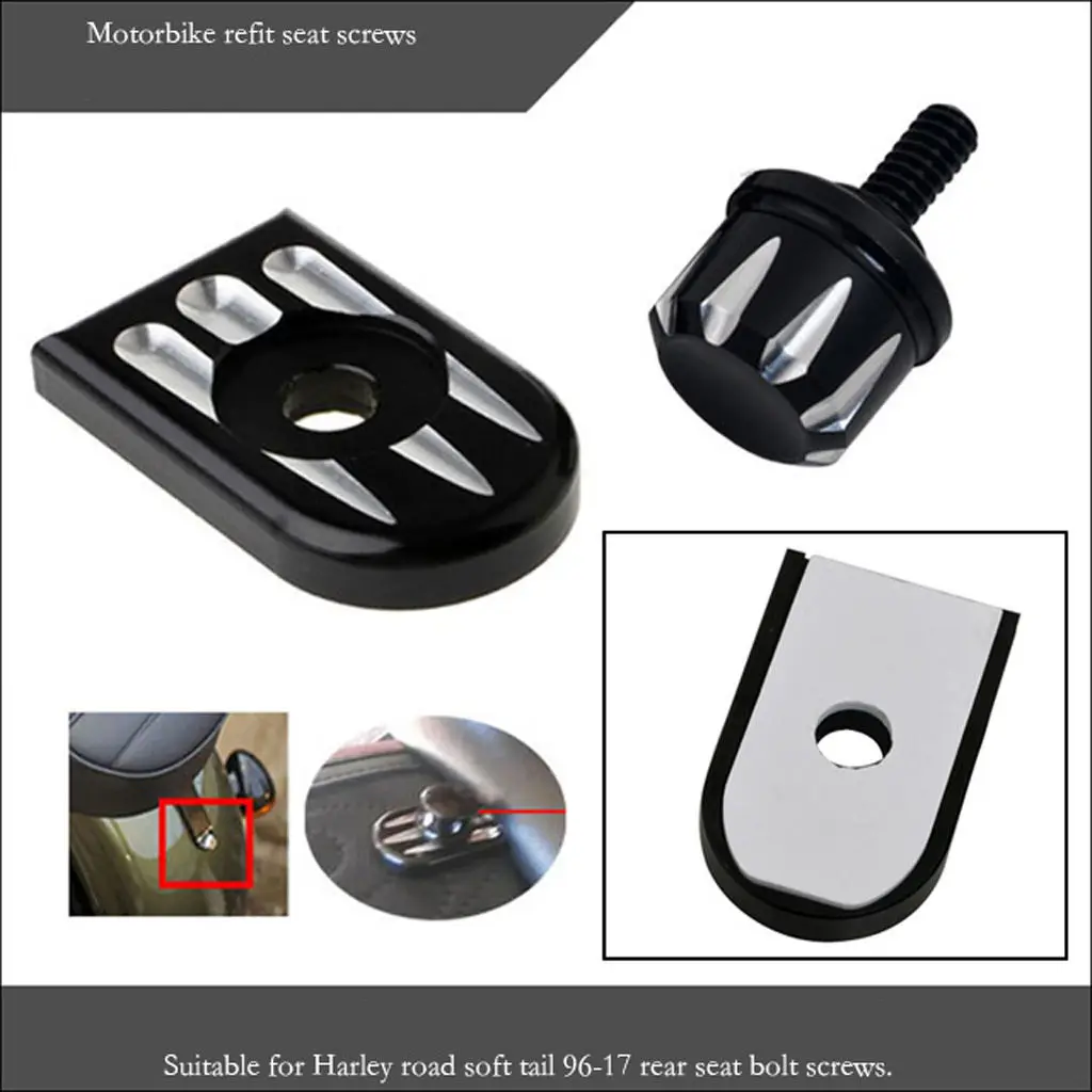Алюминиевый сиденье на крыле болт язычок винт режущий край крышка для Harley типа C |