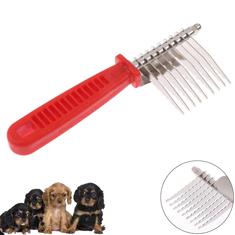 

Pet Combs Long Thick Hair Fur Shedding Remove Rake Comb Pet Grooming Brush