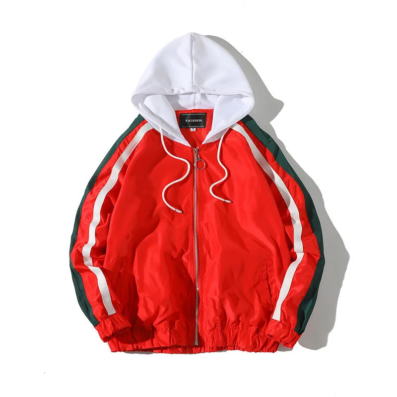 Quality Man Coats Windbreaker Hooded Jackets Coat Men WOMEN Oversize Hip Hop Brand Tracksuit Jacket Fashion Casual Streetwear |