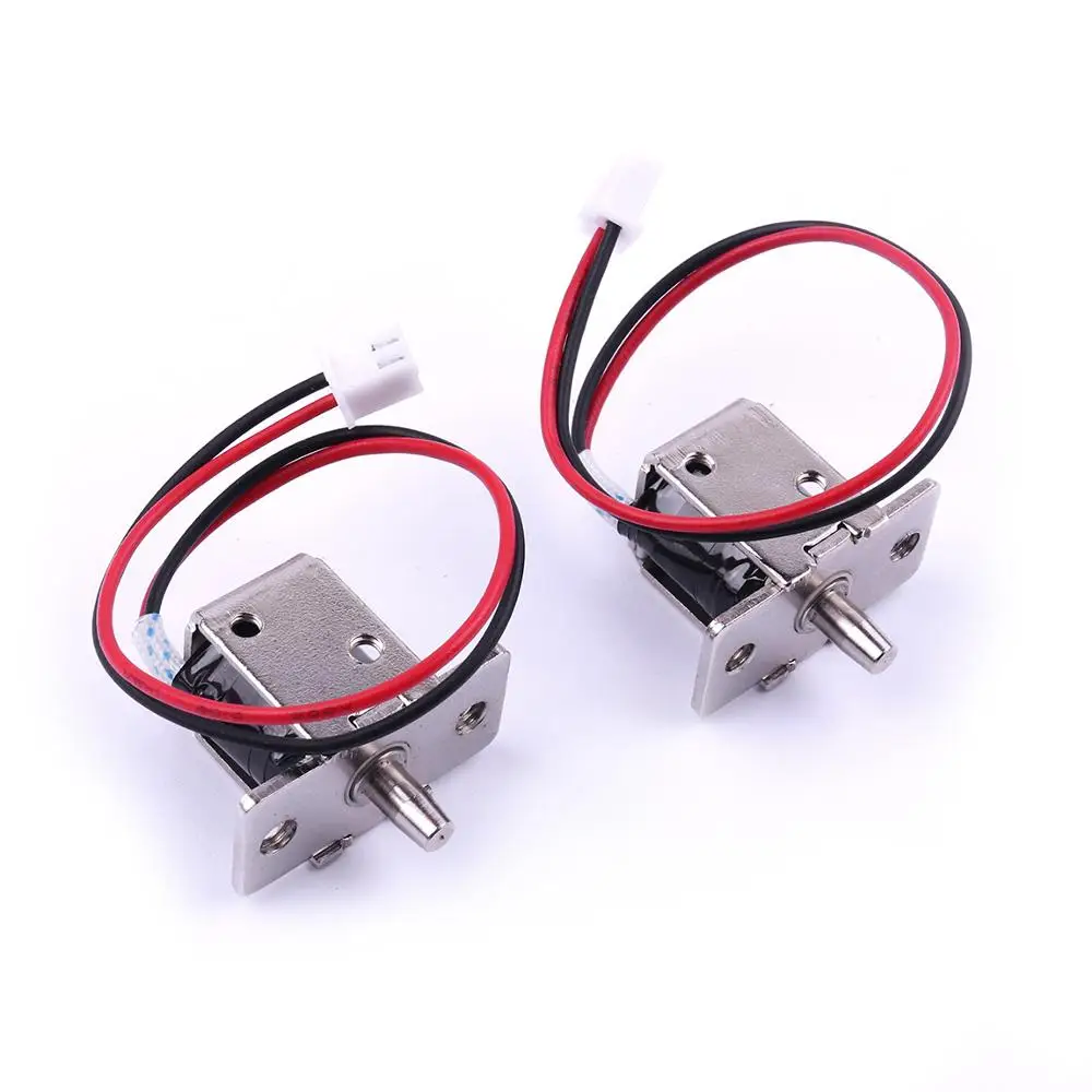 2Pcs Push-Pull Cylindrical Cabinet Lock Electronic Catch Door Gate DC 12V/0.5A Electric Release Solenoid | Обустройство дома
