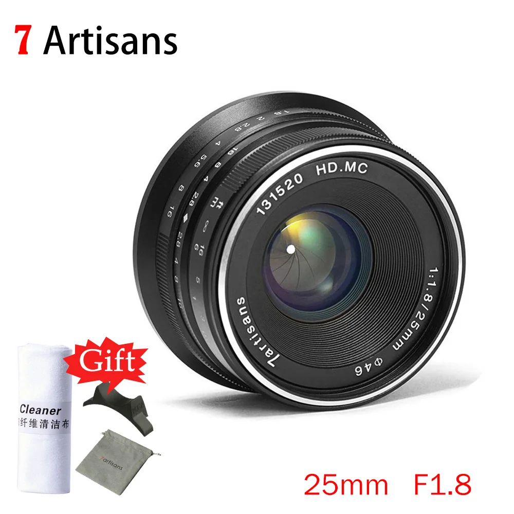 Объектив 7artisans с постоянным фокусным расстоянием 25 мм F1.8 для всех отдельных серий