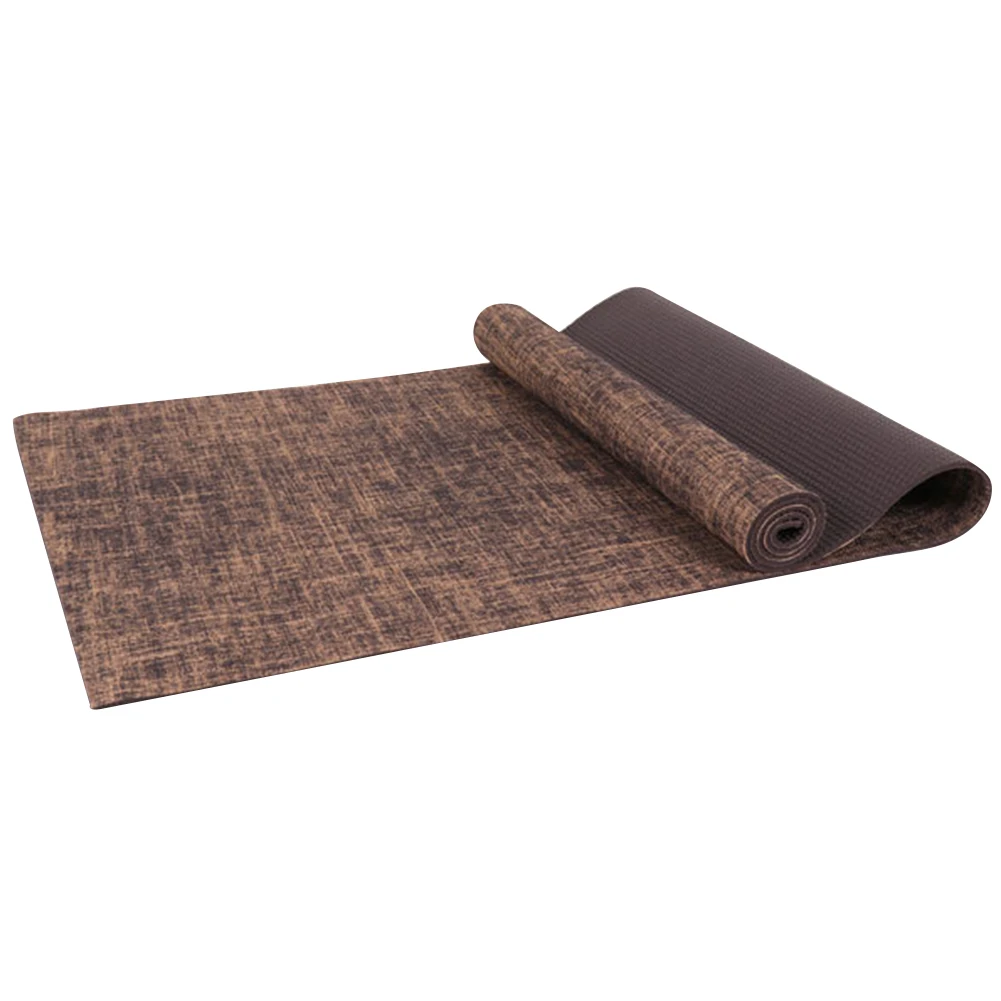 183 X 61cm 6mm Thickness Tasteless Non-slip Linen Yoga Mat Body Building Exercise Pilates Pad THJ99 | Спорт и развлечения