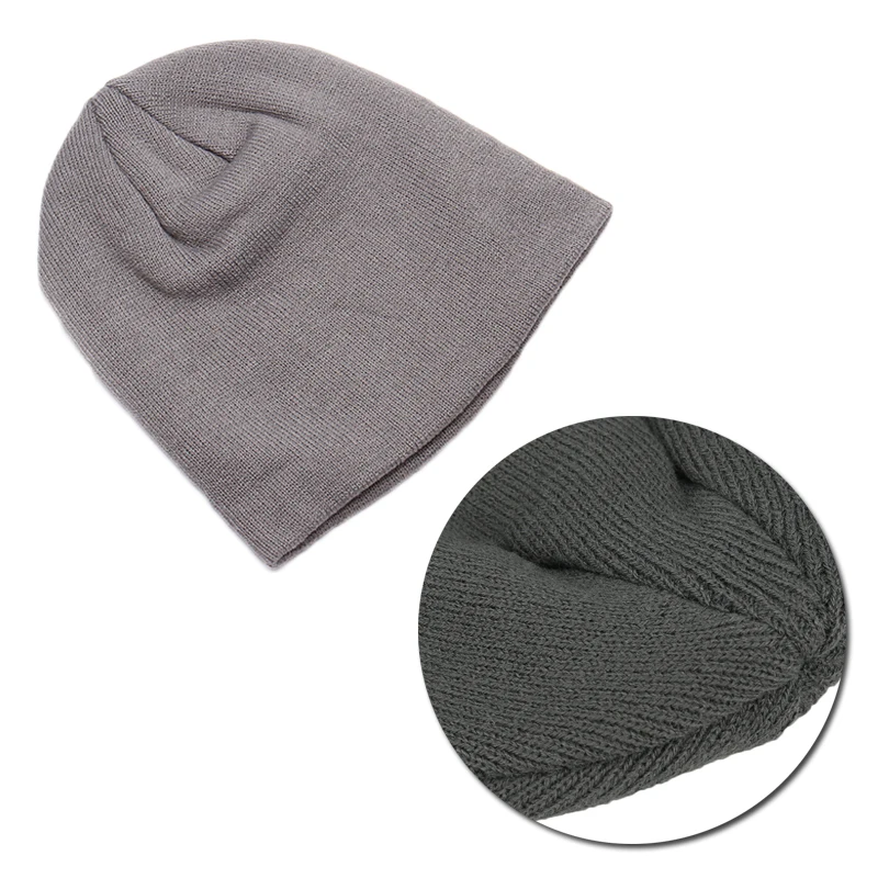 

Solid Unisex Beanie Autumn Winter Soft Warm Knitted Cap Men Women Fashion Hats Ski Caps Outdoor Casual Beanies