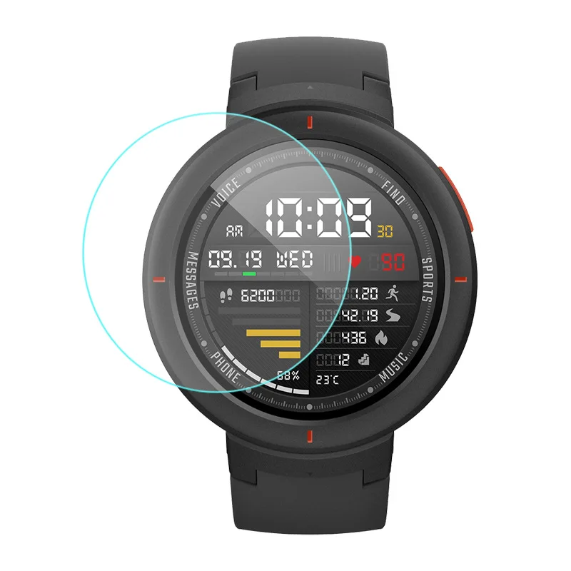 Закаленное стекло 2 шт./лот для Xiaomi Huami Amazfit Verge 3 защитное защита экрана|Защитные