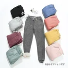 2020 осень-зима Женские флисовые тренировочные штаны повседневные штаны из толстого вельвета свободные кашемир треники Показать Тонкий теплый спортивный костюм со штанами