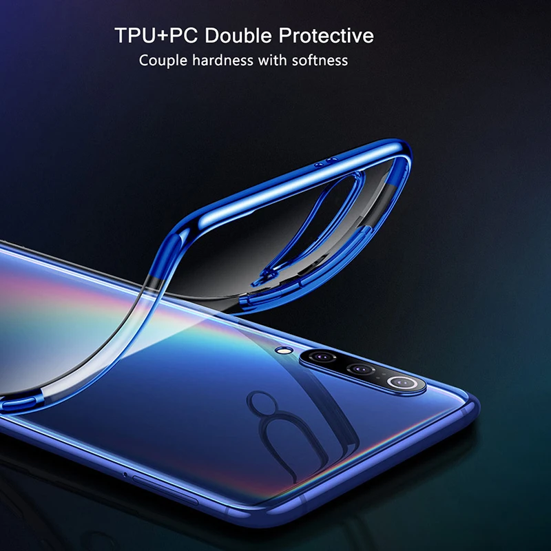 Чехол Raugee для Xiaomi Mi 9 Lite роскошный чехол-бампер прозрачный мягкий чехол из ТПУ Для