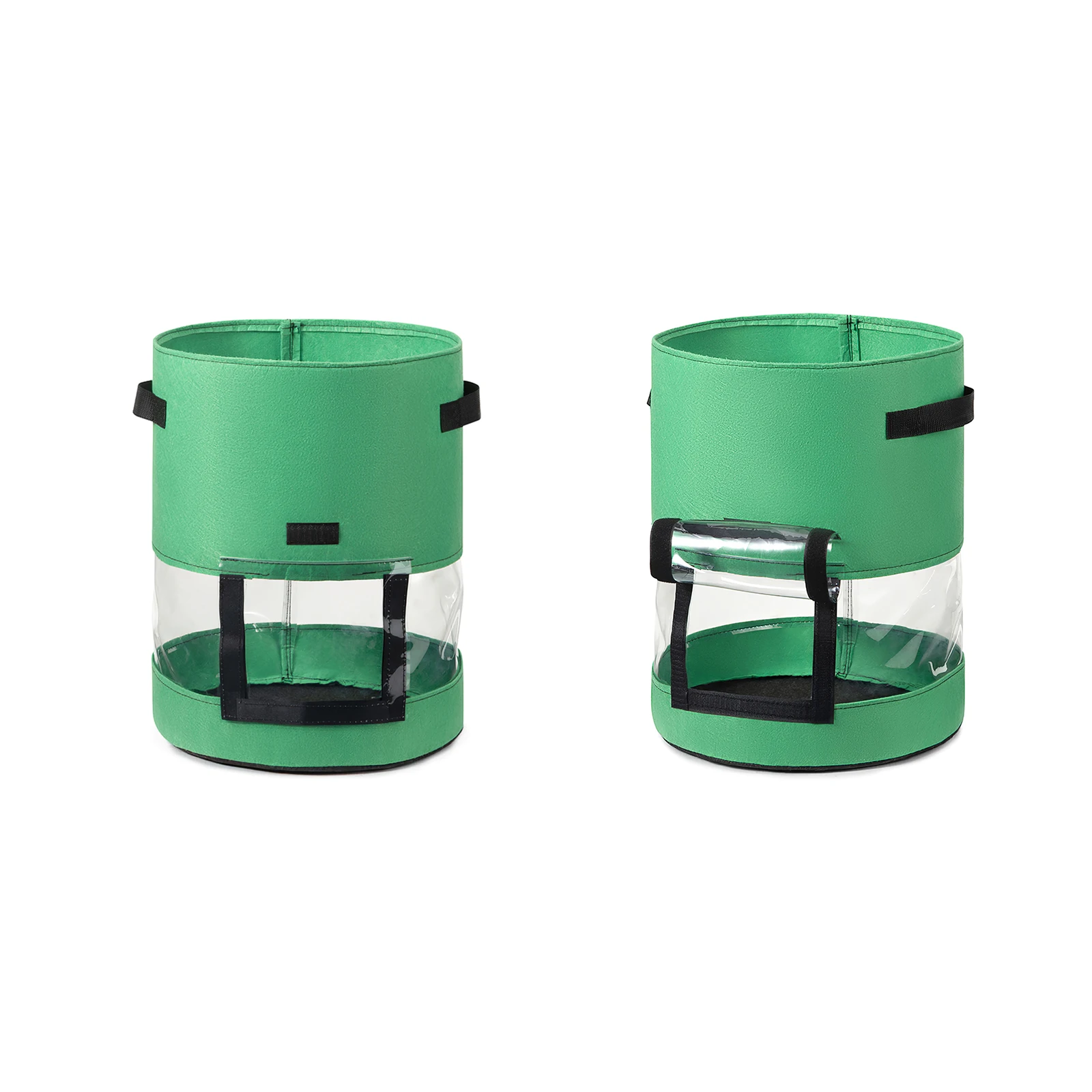 

2pcs 10 Gallon Potato Planting Bag Planter Pots Transparent Non-Woven Fabric Grow Bag For Indoor Outdoor