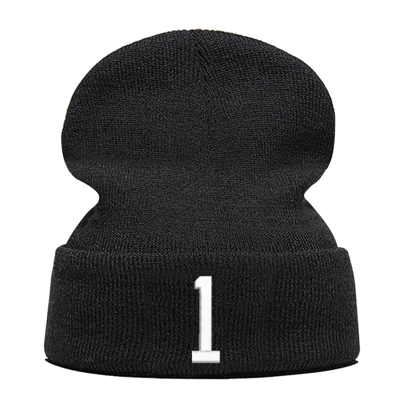 Шапка бини Skullie вязаная шапка носок Зимняя Вышивка в стиле панк для мужчин и