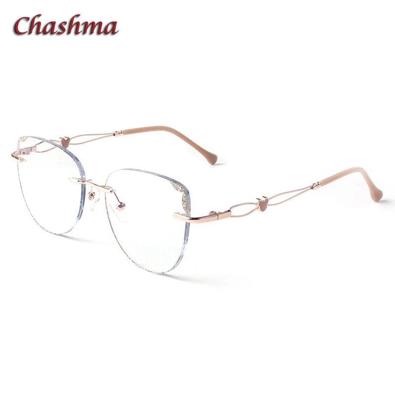 Chashma очки по рецепту прозрачные хрустальные титановые оправа женские