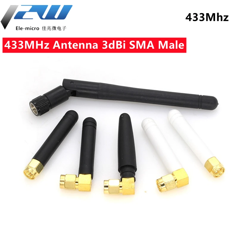 2 PCS/LOT 433MHz Antenna 3dBi SMA Male Connector, 433 mhz Directional Antena 433M Waterproof Antenne for Lorawan SMA-J connector