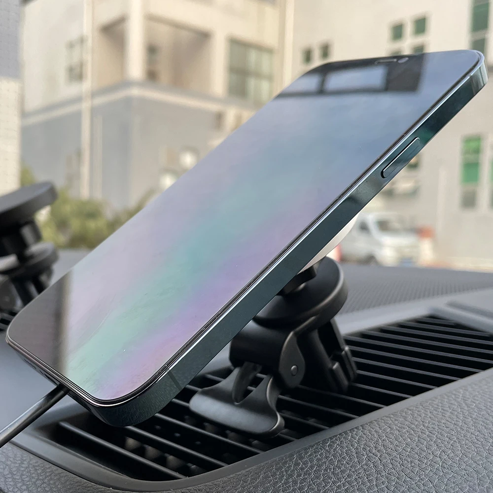 

Bonola 15W Car Magnetic Wireless Charging for Magsafe iPhone 11 12/Xiaomi mi 9/Samsung S21 Note 20 Fast Charging Stand Holder