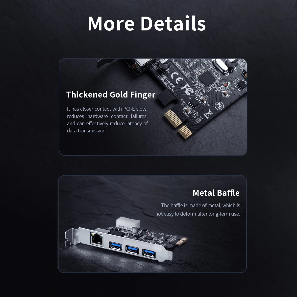 ORICO USB3.0 PCI Express Expansion Card Type-c Port Gigabit Network Rj45 for Mac Windows Linux | Компьютеры и офис