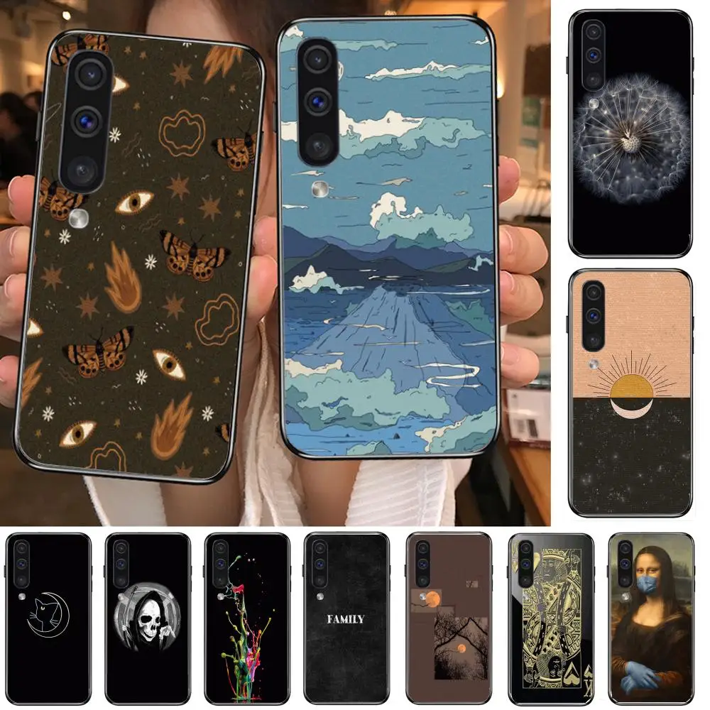 

Boutique Excellent Phone Case Hull For Samsung Galaxy A 3 5 6 7 8 9 E 2018 Plus 2017 E S Black Shell Art Cell Cover TPU