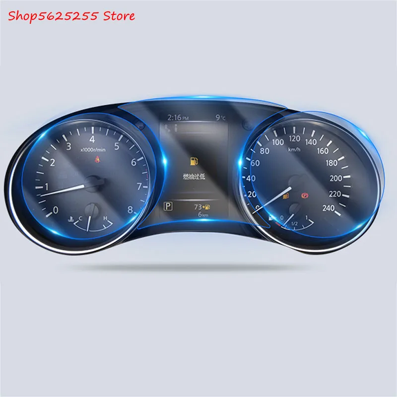 car instrument panel membrane for nissan qashqai j11 2017 2018 2019 2020 dashboard film instrument panel screen protector free global shipping