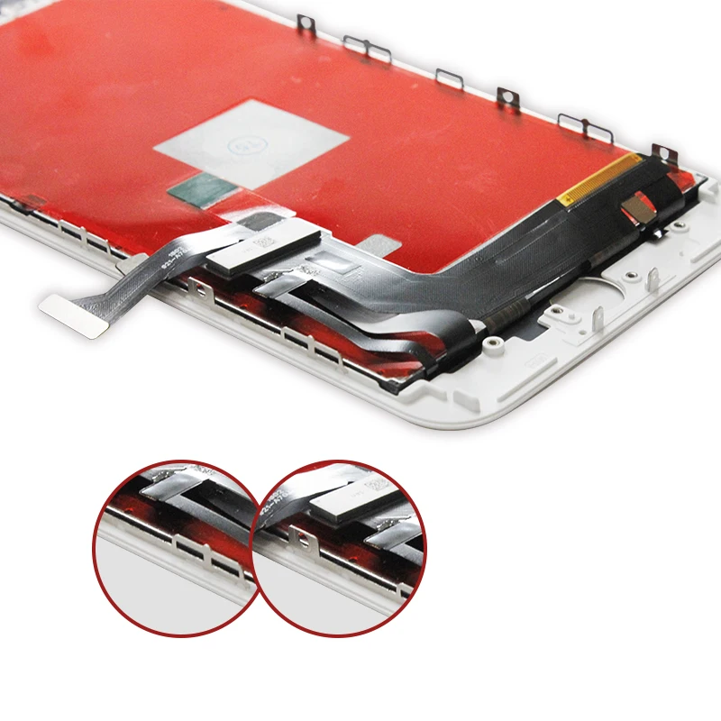 Белый и черный ЖК-дисплей для iPhone 7 7plus 8 Plus Замена сенсорного дигитайзера сборка