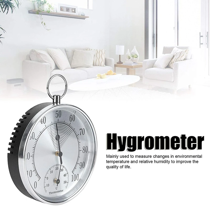 

Indoor Outdoor Analog Thermometer Hygrometer Temperature Humidity Meter HT9100
