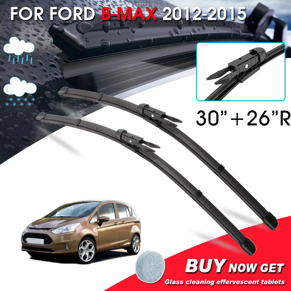 

BROSHOO автомобиль Fornt окно, ветровое стекло, дворники лезвие для Ford B-MAX 30 "+ 26" R LHD и RHD модель автомобиля 2012-2015 автомобильные аксессуары