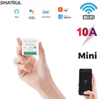 10A 16A WiFi Smart Switch светодиодный светильник Smart Life push-модуль поддерживает 2-стороннее приложение голосовое реле Таймер Google Home