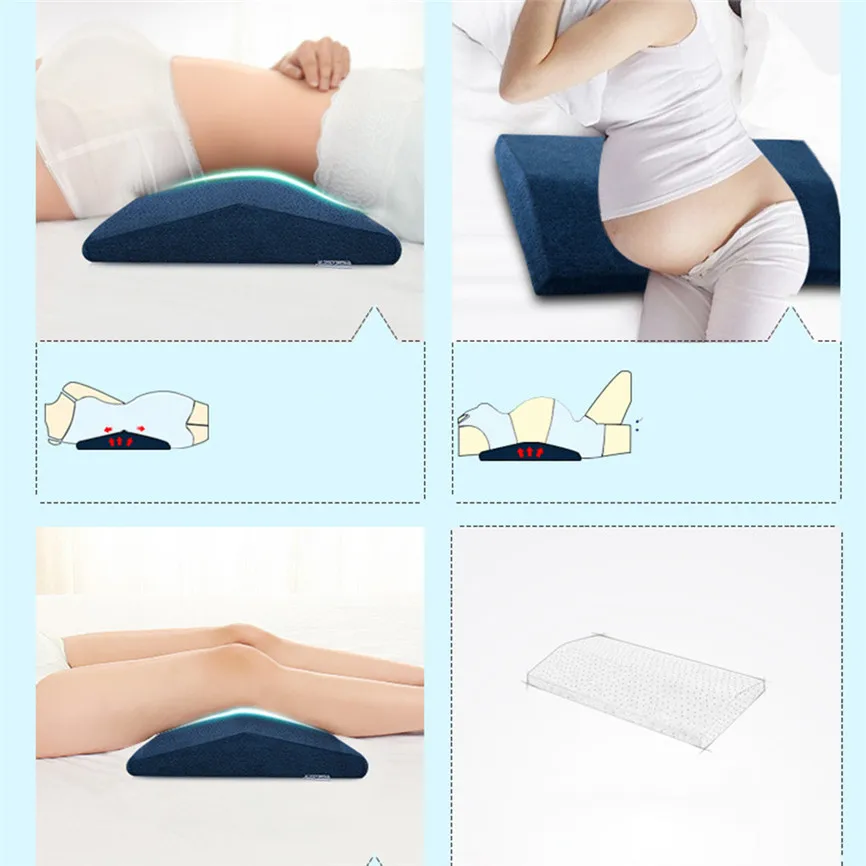 Memory Foam талии Поддержка КЛИН Подушка кровать спальный на ногу с подъемом для