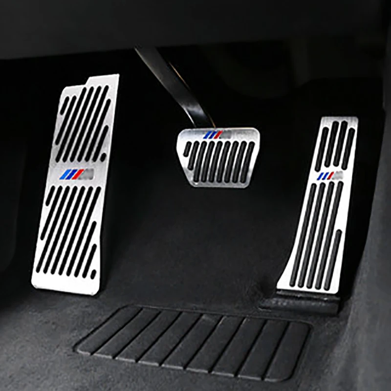 Автомобильная педаль акселератора из нержавеющей стали защитная накладка для BMW