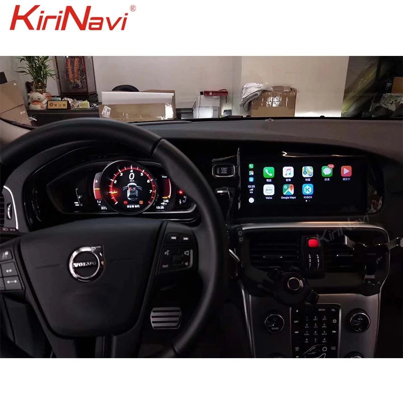 KiriNavi 8 "сенсорный экран Android 9 0 Авто GPS навигация для Volvo V40 автомобильное радио DVD