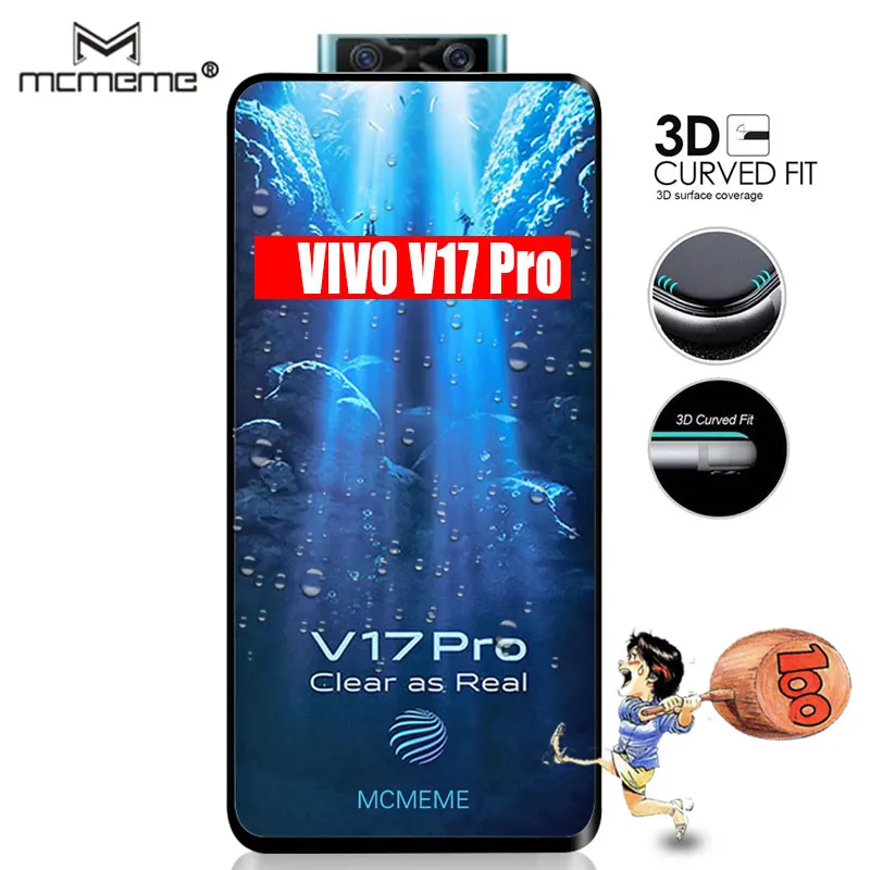 ДЛЯ vivo v17 pro стеклянная Защитная пленка для полного покрытия v 17 v17pro закаленное